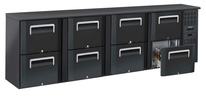 Arrière bar 4 x 2 tiroirs CASSELIN CAB42T