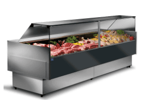 Vitrine chaude 2480 mm vitre vertical +65°C VIRTUS BGD0018PC