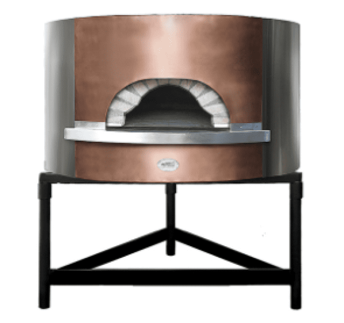 Four à pizza bois façade cuivre, sole ø 1540 mm, 10/12 pizzas VIRTUS CAC0024