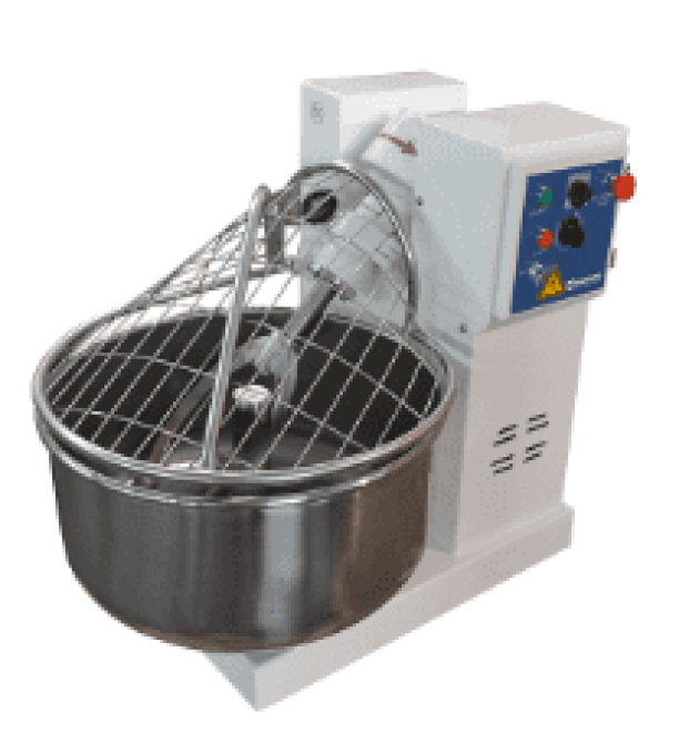 Pétrin à fourche 35 kg, 50 litres, 2 vitesses, minuterie VIRTUS CBD0070