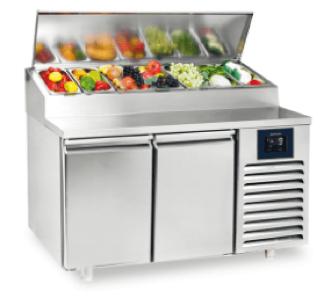 Table réfrigérée 2 portes 7x GN 1/3 -2°/+8°C WiFi VIRTUS CCZ0036/FN