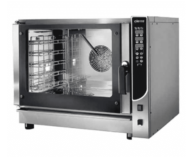 Four à convection élect. 6xGN1/1 60x4ocm+vapeur directe+syst. nettoyage VIRTUS AIB0071