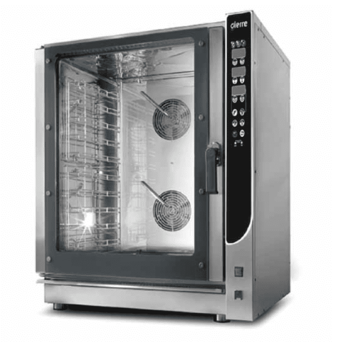 Four à convection élect. 10xGN1/1 60x4ocm+vapeur directe et syst. nettoyage VIRTUS  AIB0072