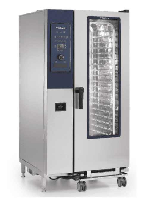 Four à convection gaz+vapeur directe+syst. autonettoyage 20x GN 1/1 VIRTUS AIC0079/FN