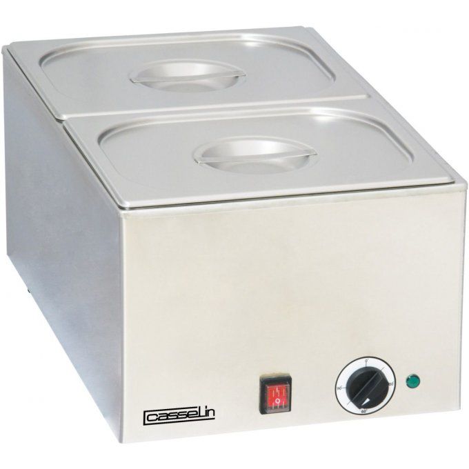 Bain marie sans vidange 2 bacs CBM2 CASSELIN