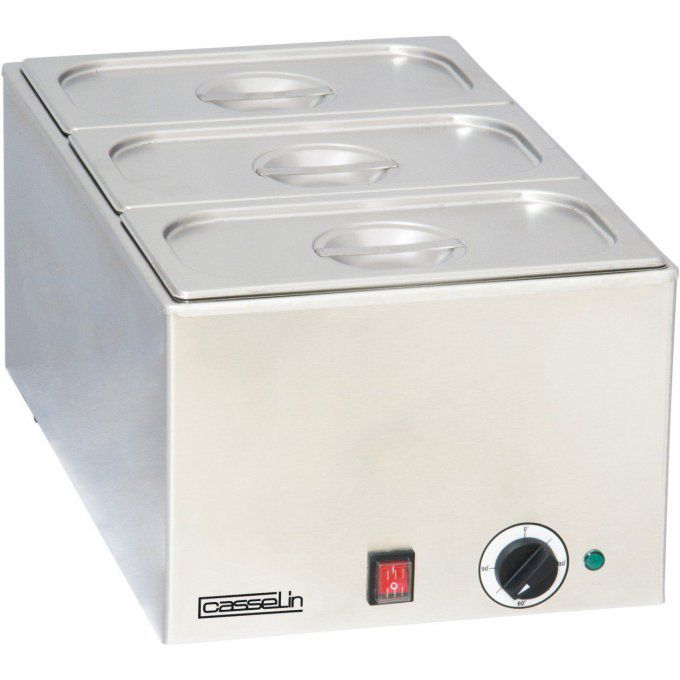 Bain marie sans vidange 3 bacs CBM3 CASSELIN