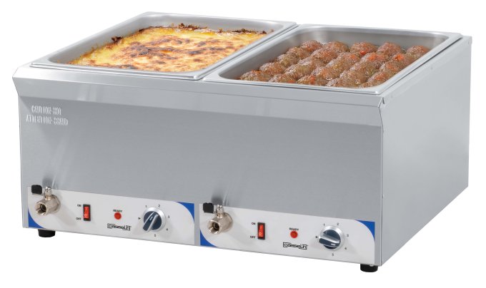 Double bain-marie avec robinet de vidange GN 1/1 - 200 mm CASSELIN CBMDV200