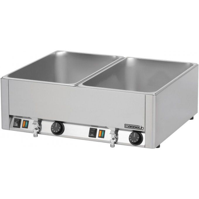 Double bain-marie 2 robinets vidange CBMDV CASSELIN