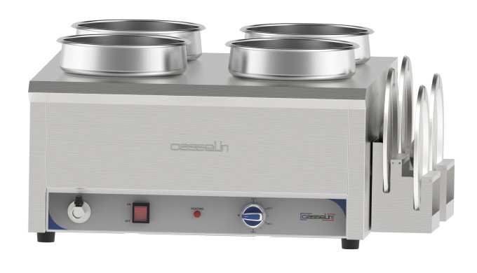 Bain-marie à eau à sauce 4 x 7,5L CASSELIN CBMES475