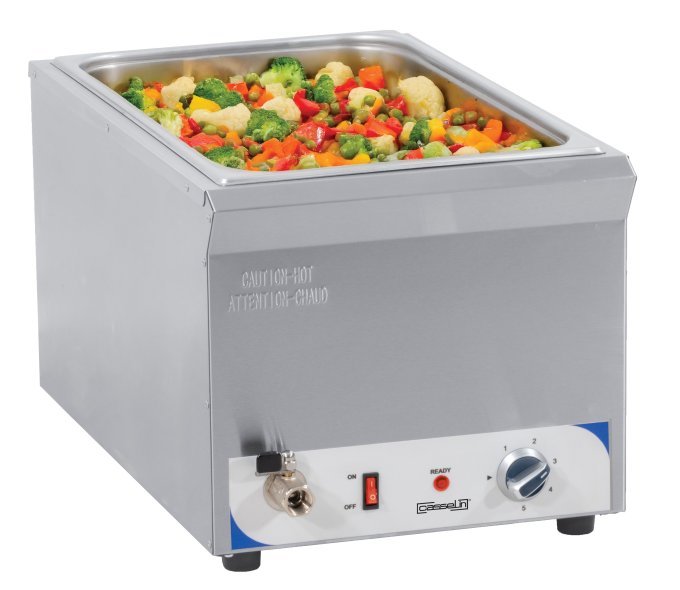 Bain-marie avec robinet de vidange GN 1/1 - 200 mm CASSELIN CBMV200
