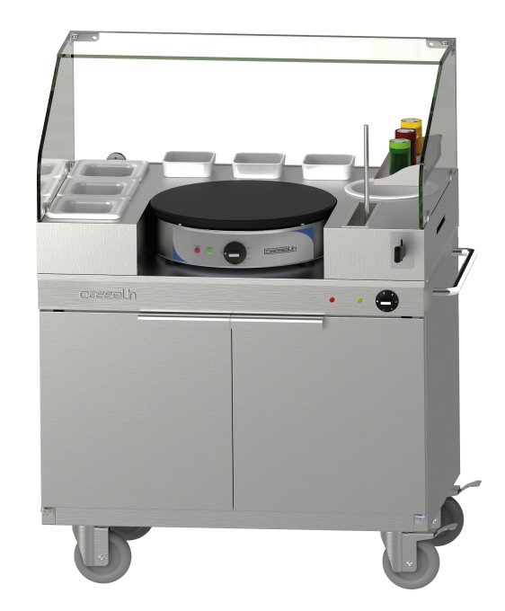 Chariot à crêpière 40 amovible CASSELIN CCHCR40EA