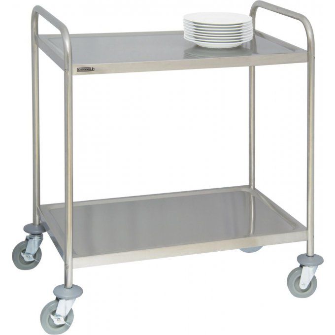Chariot en inox 2 plateaux CCI2 CASSELIN