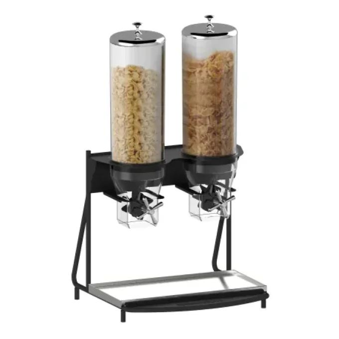Distributeur de céréales large 2 tubes 5 litres CASSELIN CDCL2 