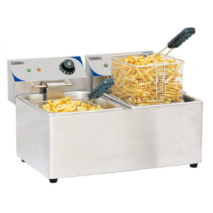 Friteuse électrique 2X8 litres CASSELIN CFE82