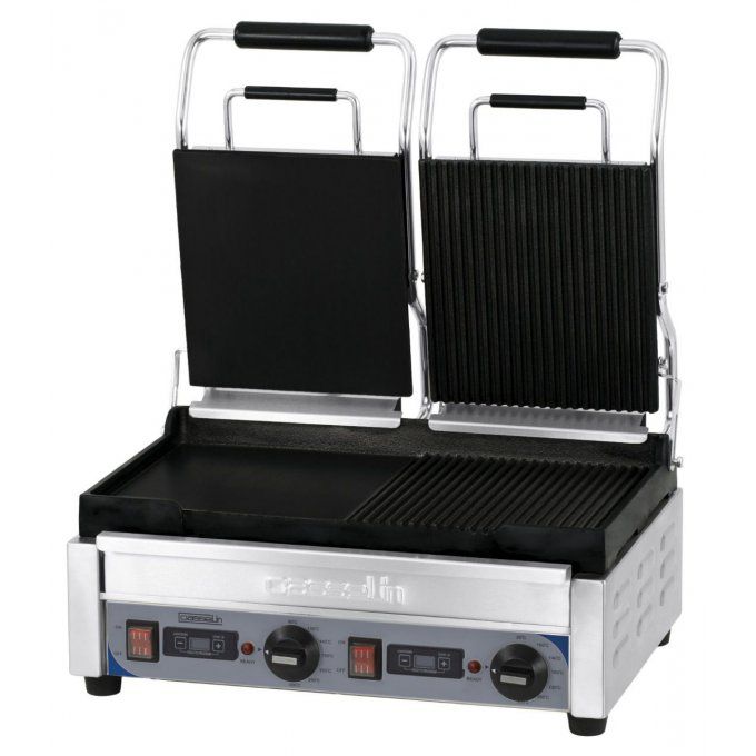 Grill Panini double premium mixte CASSELIN CGP2HRBLPT