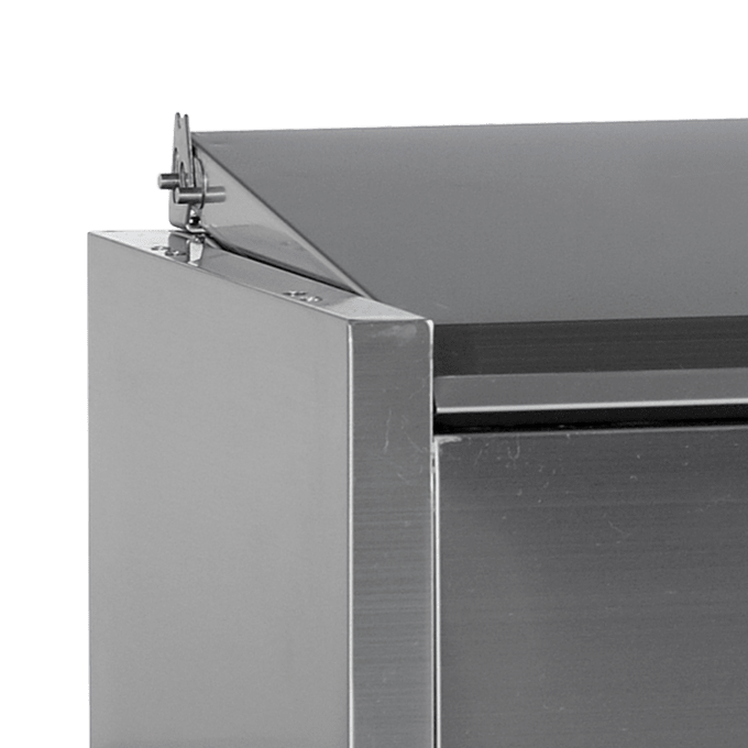 Vitrine réfrigérée GN1/4 TEFCOLD VK33-180 S/S LID