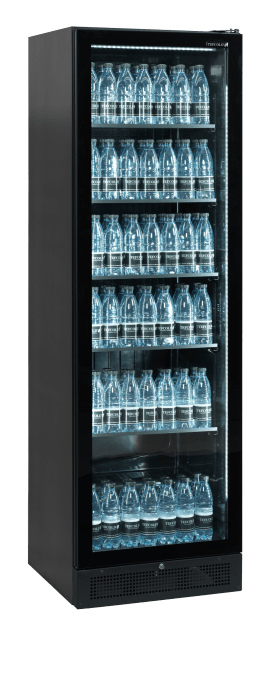 Vitrine réfrigérée noire TEFCOLD SCU1425 FRAMELESS