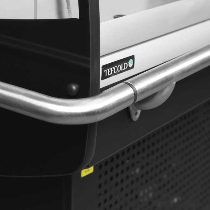 Réfrigérateur noir pour achats impulsifs TEFCOLD PDC90SL