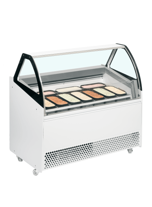 Vitrine ventilée pour glace en bac TEFCOLD BERMUDA VIEW RV10