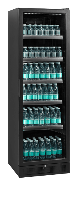 Vitrine réfrigérée noire TEFCOLD SCU1425H