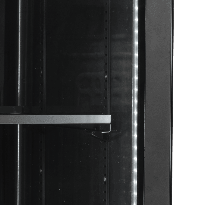 Vitrine réfrigérée noire TEFCOLD SCU1425H