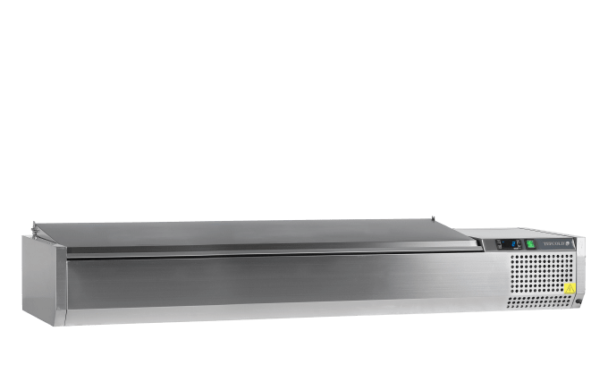 Vitrine réfrigérée GN1/4 TEFCOLD VK33-180 S/S LID