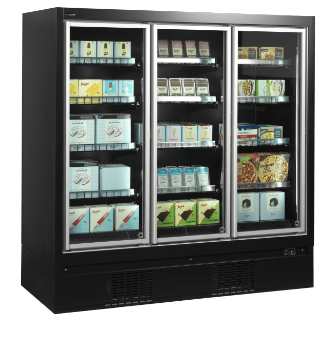 Vitrine réfrigérée pour supermarché à froid négatif TEFCOLD EXTRA1875FD