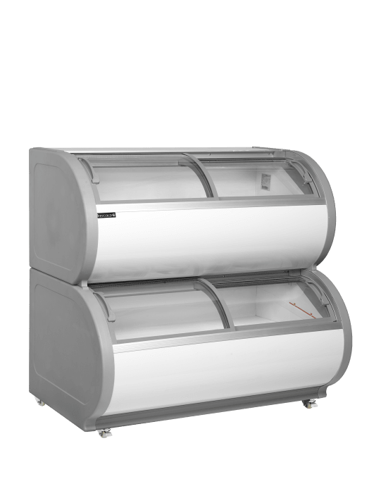 Vitrine froid négatif à deux niveaux TEFCOLD TD500