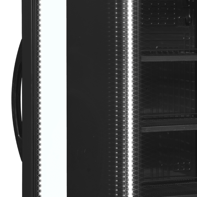 Réfrigérateur à boissons, charnières côté gauche TEFCOLD CEV425 BLACK L/H