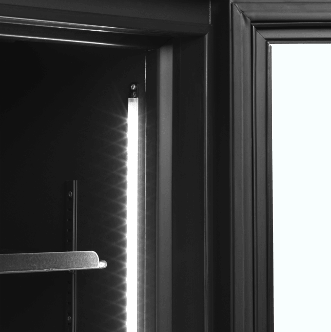 Vitrine réfrigérée noire