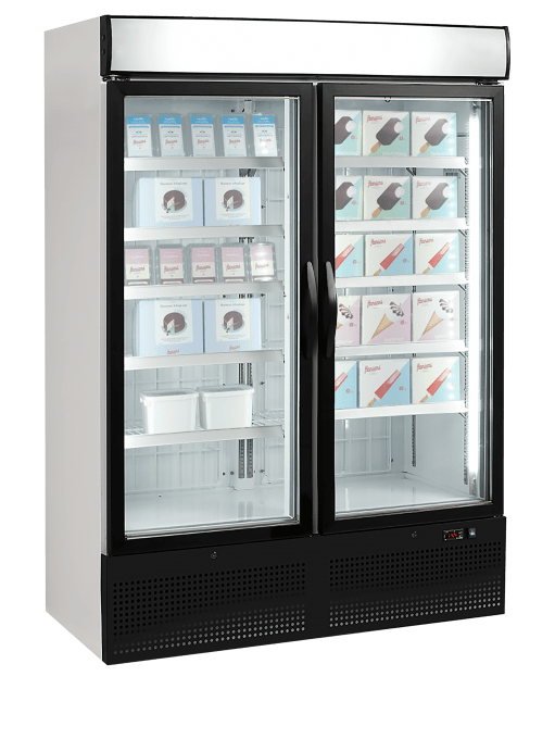 Congélateurs verticaux de vitrine