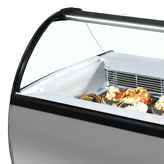 Vitrine pour glace en bac TEFCOLD ISABELLA 10LX