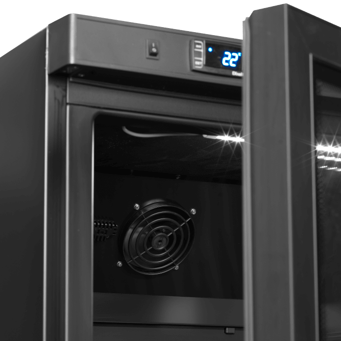 Réfrigérateur vitré GN2/1 TEFCOLD UR600BG