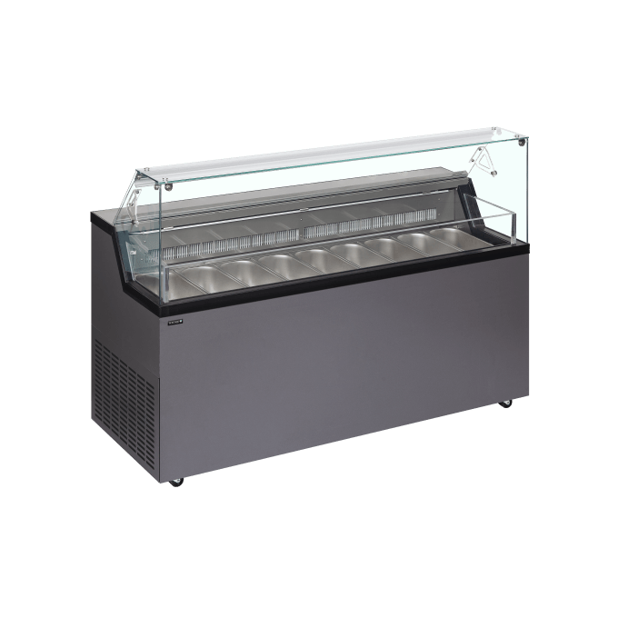 Vitrine pour glace en bac TEFCOLD MIRABELLA 9