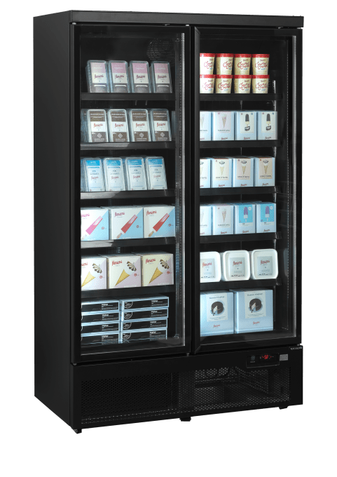 Congélateurs verticaux de vitrine TEFCOLD F2DBB