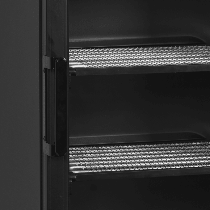 Congélateur vitré noir TEFCOLD UFSC371GCP Black
