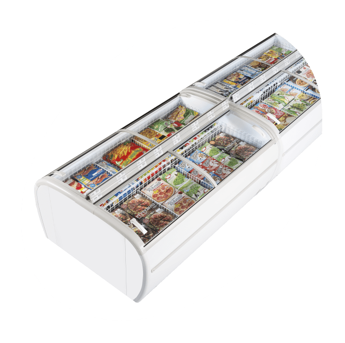 Congélateur de supermarché TEFCOLD TWIN 220-F