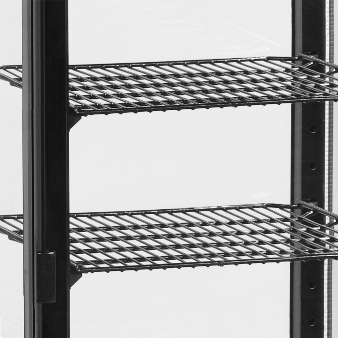 Vitrine réfrigérée pour comptoir TEFCOLD UPD80-BLACK