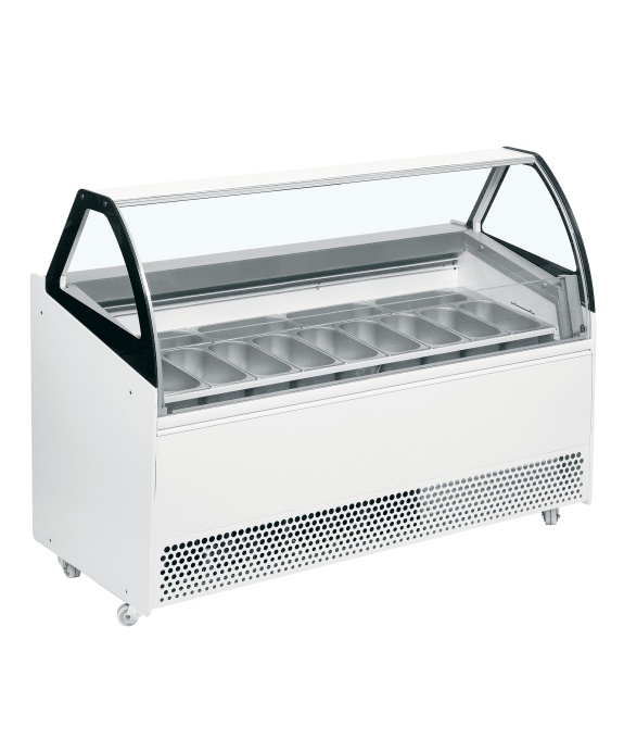 Vitrine ventilée pour glace en bac TEFCOLD BERMUDA VIEW RV13