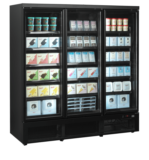 Congélateurs verticaux de vitrine TEFCOLD F3DBB