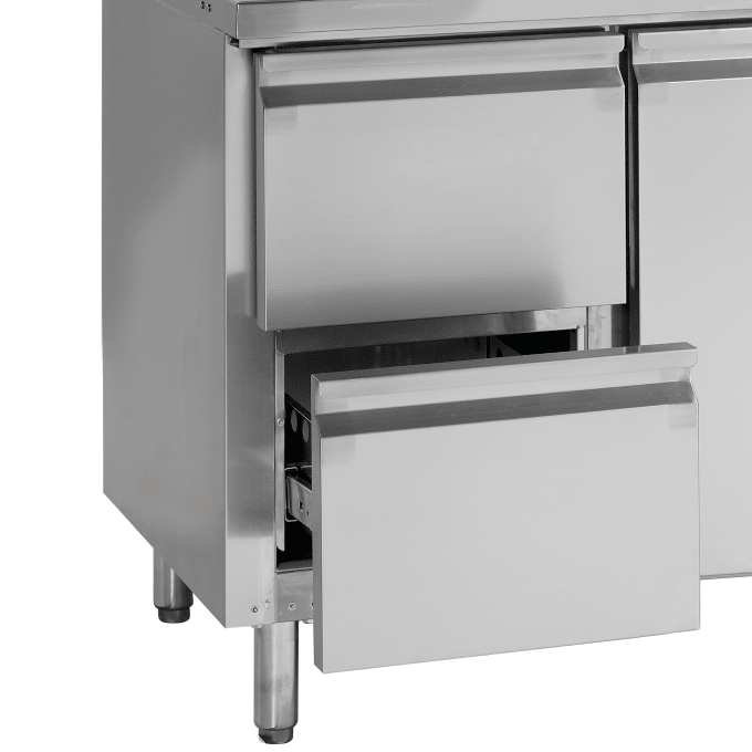 Comptoir réfrigéré avec dosseret GN1/1 TEFCOLD GC72