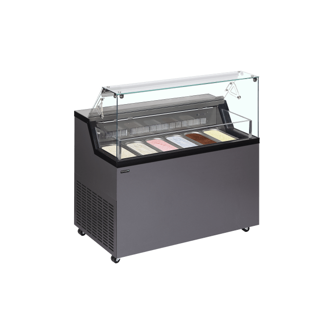Vitrine pour glace en bac TEFCOLD MIRABELLA 6