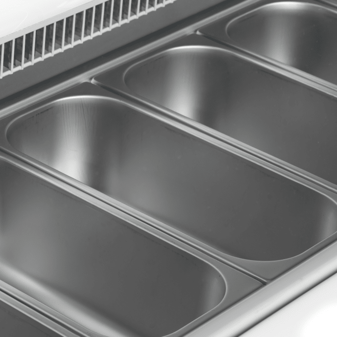 Vitrine pour glace en bac  TEFCOLD UDRS9