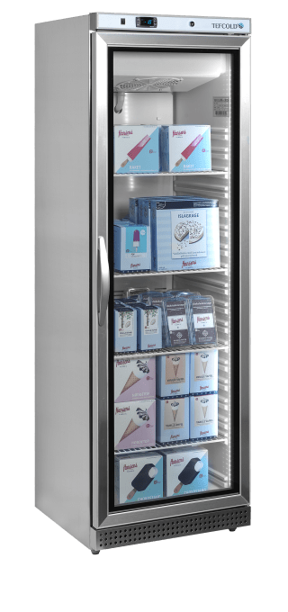 Congélateur vertical de vitrine TEFCOLD UF400VSG