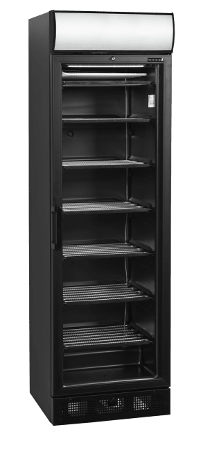 Congélateur vitré noir TEFCOLD UFSC371GCP Black