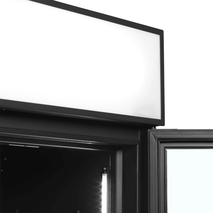 Vitrine réfrigérée noire