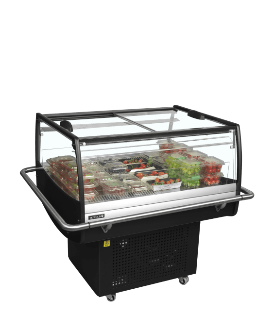 Réfrigérateur noir pour achats impulsifs TEFCOLD PDC90SL