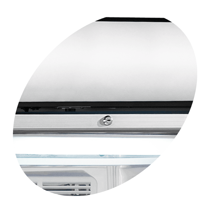 Congélateur vertical vitré TEFCOLD UFFS370GCP