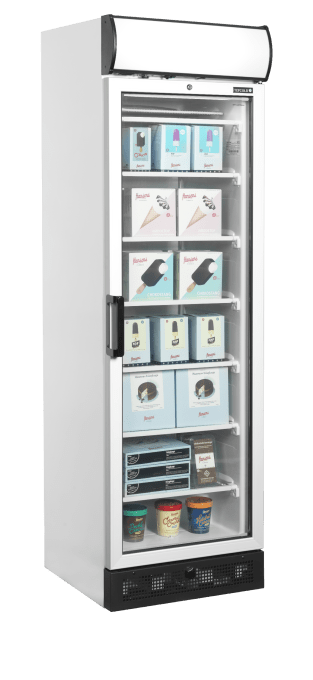 Congélateur vertical de vitrine TEFCOLD UFFS371GCP
