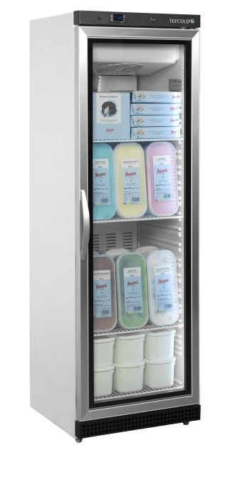 Congélateur vertical vitré TEFCOLD UF400VG